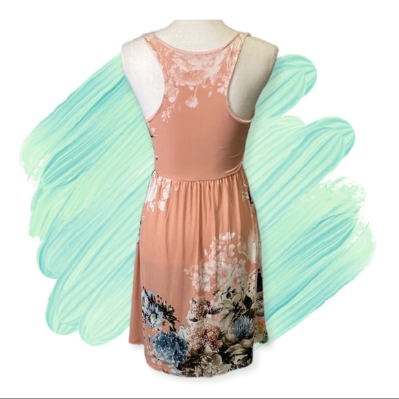 Pink Floral Dress - Picture 2 of 3